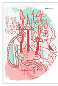 "Nos salvarán" — serigrafía original de César Kevin Pérez Pacheco — Simbiosis